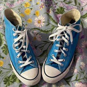 Converse Chuck Taylor Blue High-Top Athletic Shoes 9.5W/7.5M